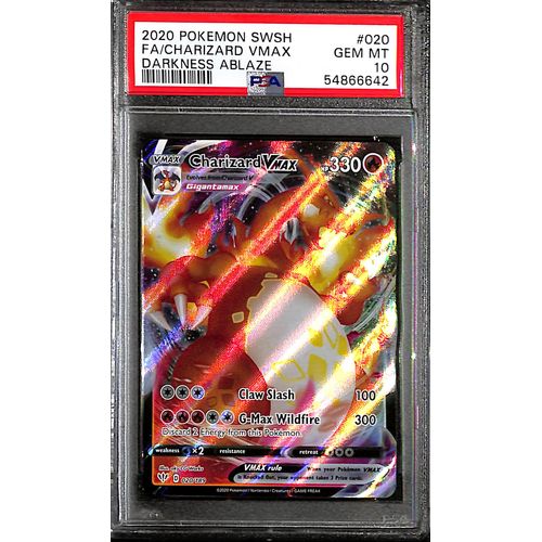 PSA10 - 2020 Pokemon - FA/Charizard Vmax 020/189 Darkness Ablaze PSA10 - 2020 Pokemon - FA/Charizard Vmax 020/189 Darkness Ablaze