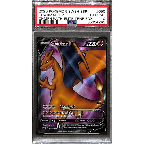 PSA10 - 2020 Pokemon Charizard V SWSH/050 Champion's Path PSA10 - 2020 Pokemon Charizard V SWSH/050 Champion's Path