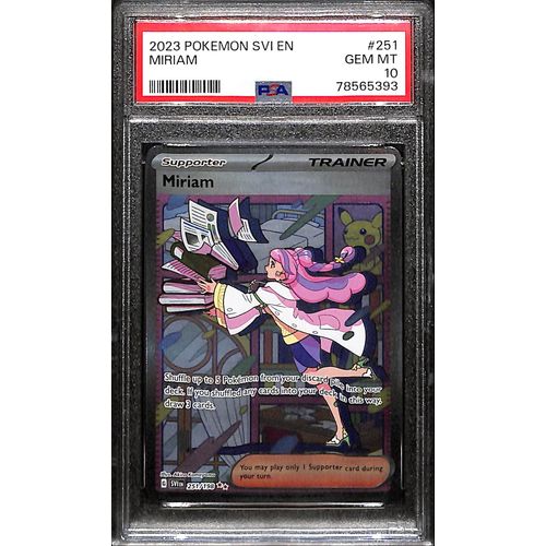 PSA10 - 2023 Pokemon - Miriam 251/198 PSA10 - 2023 Pokemon - Miriam 251/198