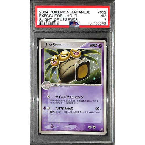 PSA7 - 2004 Pokemon Japanese - Exeggutor Holo 052/082 - Flight Of Lege PSA7 - 2004 Pokemon Japanese - Exeggutor Holo 052/082 - Flight Of Lege