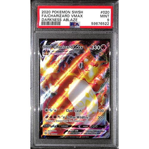 PSA9 - 2020 Pokemon - FA/Charizard Vmax 020/189 Darkness Ablaze PSA9 - 2020 Pokemon - FA/Charizard Vmax 020/189 Darkness Ablaze