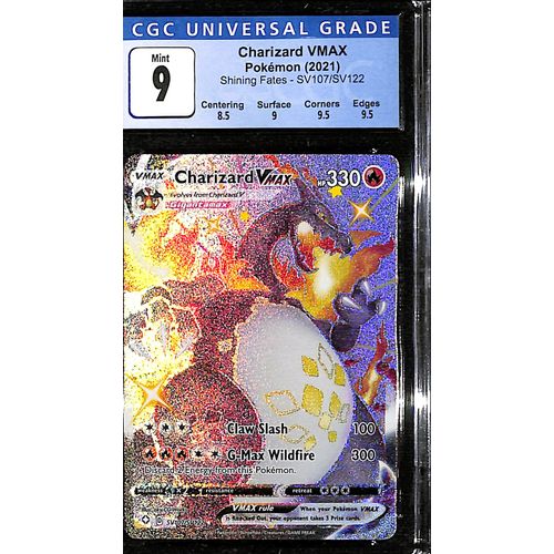 CGC8 - 2021 Pokemon - Charizard Vmax SV107/SV122 Shining Fates CGC8 - 2021 Pokemon - Charizard Vmax SV107/SV122 Shining Fates