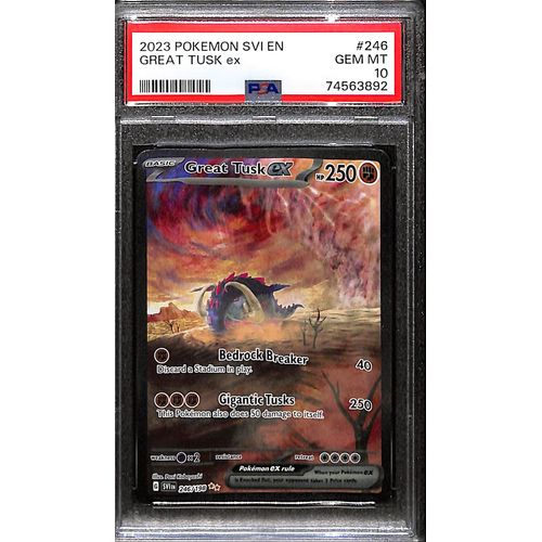 great tusk pokemon card PSA10 - 2023 Pokemon