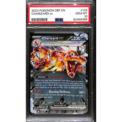 PSA10 - 2023 Pokemon - Charizard Ex 125/197 Obsidian Flames PSA10 - 2023 Pokemon - Charizard Ex 125/197 Obsidian Flames