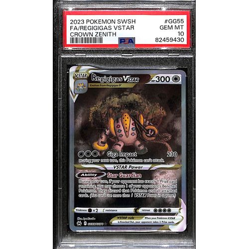 PSA10 - 2023 Pokemon - FA/ Regigigas Vstar GG5/GG70 Crown Zenith PSA10 - 2023 Pokemon - FA/ Regigigas Vstar GG5/GG70 Crown Zenith