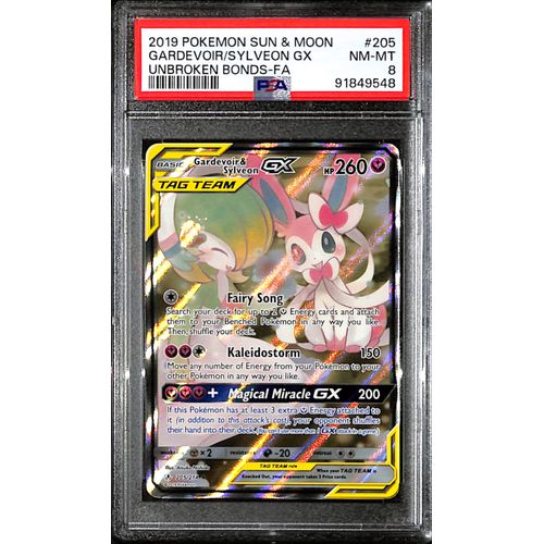 PSA8 - 2019 Pokemon - Gardevoir/Sylveon GX