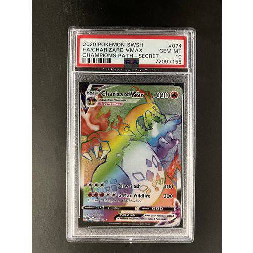 PSA10 2020 Pokemon SWSH - FA Charizard VMAX 074/073 - Champions Path PSA10 2020 Pokemon SWSH - FA Charizard VMAX 074/073 - Champions Path