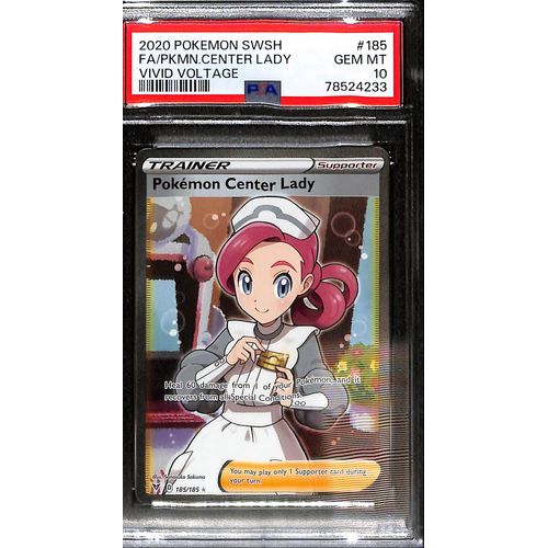 pokemon center lady card price PSA10