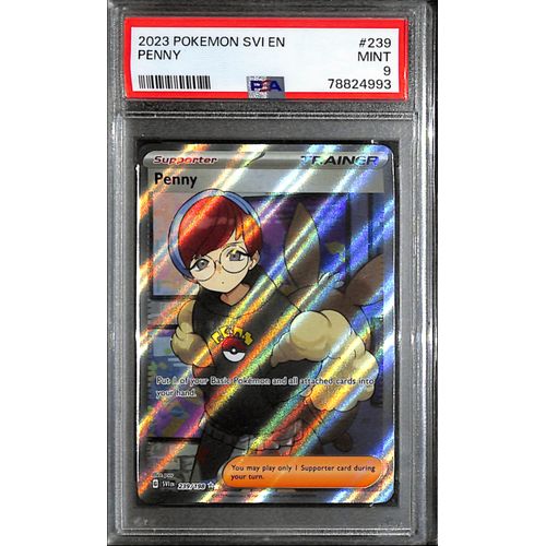 PSA9 - 2023 Pokemon - Penny 239/198 PSA9 - 2023 Pokemon - Penny 239/198