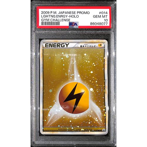 PSA10 - 2009 Pokemon Japanese - Promo Lightning Energy Holo 014/L-P - PSA10 - 2009 Pokemon Japanese - Promo Lightning Energy Holo 014/L-P -