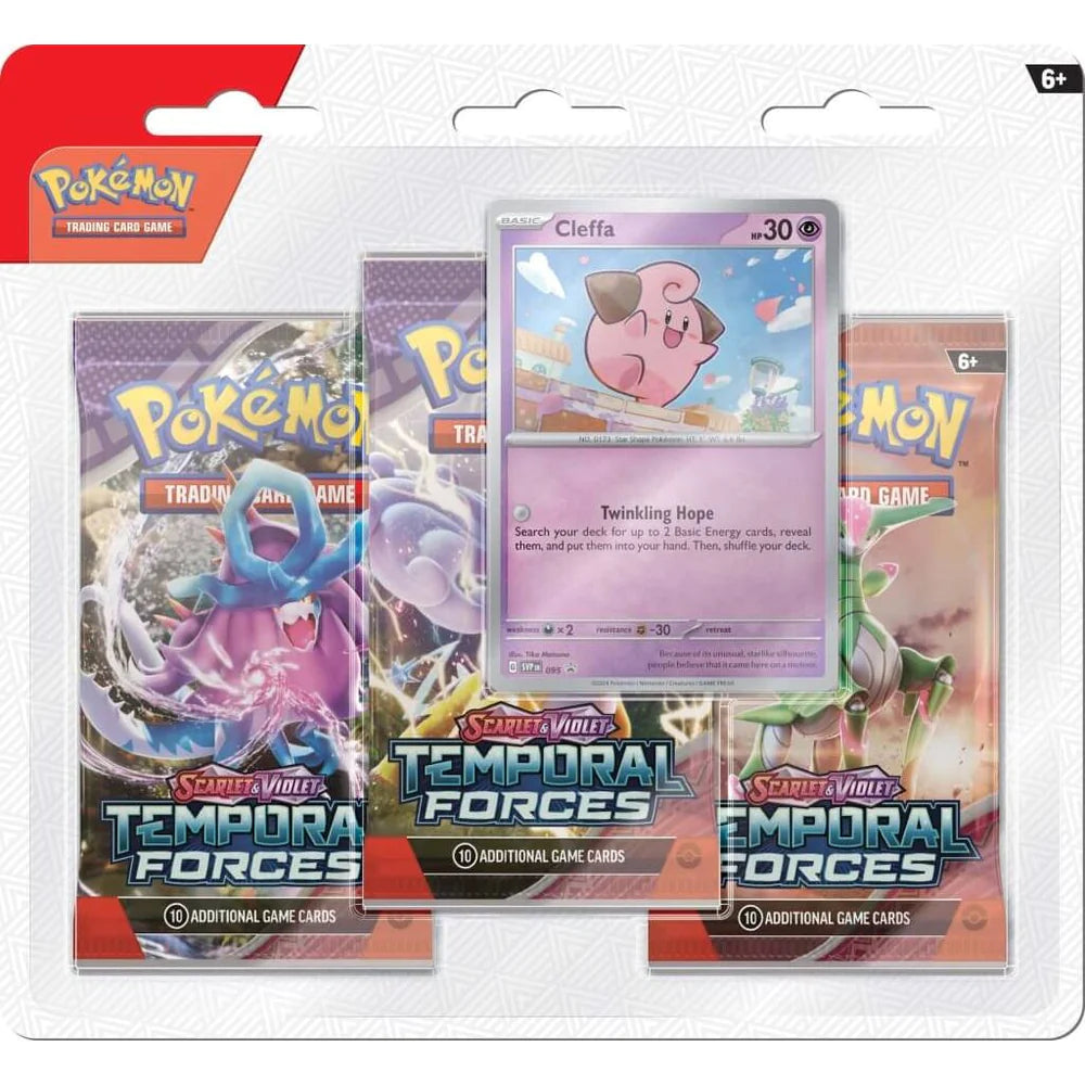 Pokémon Trading Card Game - Scarlet & Violet - Temporal Forces - Three-Booster Blister - TCGroupAU