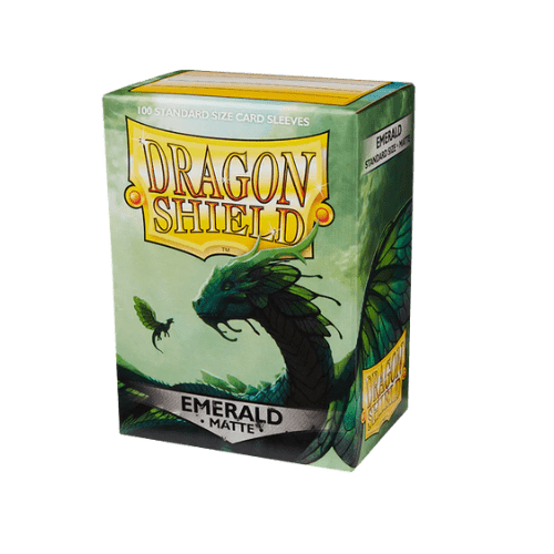 Dragon Shield - Standard Emerald Matte Sleeves - 100 Pack - TCGroupAU