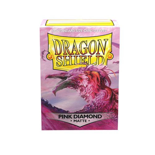 Dragon Shield - Standard Matte Pink Diamond Sleeves - 100 pack - TCGroupAU