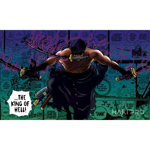 One Piece - Zoro "The King of Hell" - Playmat/Mouse Pad - TCGroupAU