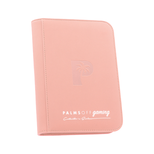 Palms Off Gaming - 4 Pocket Zip Trading Card Binder - Pink - TCGroupAU