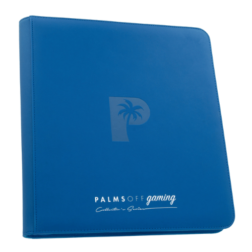 Palms Off Gaming - 12 Pocket Zip Trading Card Binder - Blue - TCGroupAU