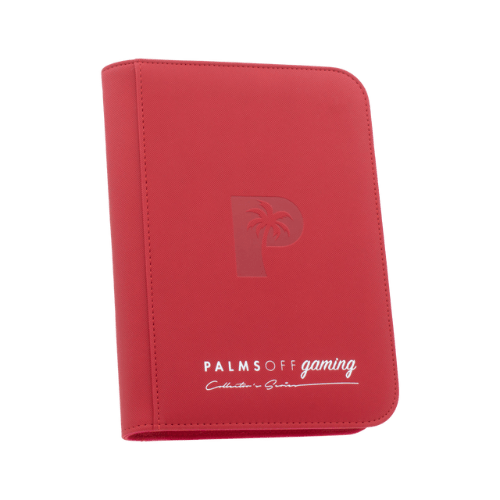 Palms Off Gaming - 4 Pocket Zip Trading Card Binder - Red - TCGroupAU