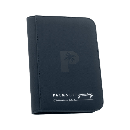 Palms Off Gaming - 4 Pocket Collectors Series Trading Card Binder - Navy Blue - TCGroupAU