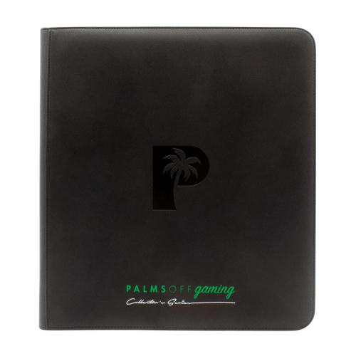 Palms Off Gaming - 12 Pocket Zip Trading Card Binder - Black - TCGroupAU