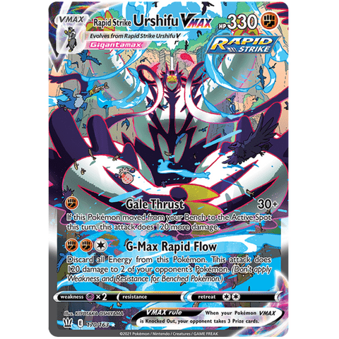 Rapid Strike Urshifu VMAX 170/163 - Battle Styles - Pokemon Rapid Strike Urshifu VMAX 170/163 - Battle Styles - Pokemon