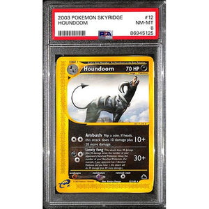 PSA8 - 2003 Pokemon - Houndoom 12/144 - Skyridge - TCGroupAU