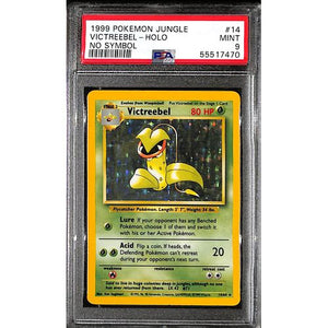PSA9 - 1999 Pokemon - Victreebel Holo  14/64 - Jungle - No Symbol - TCGroupAU