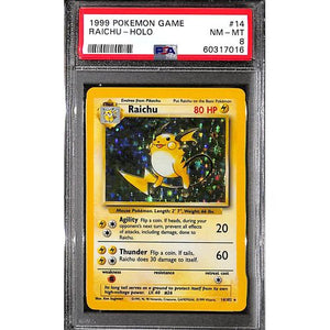 PSA8 - 1999 Pokemon - Raichu Holo 14/102 - TCGroupAU