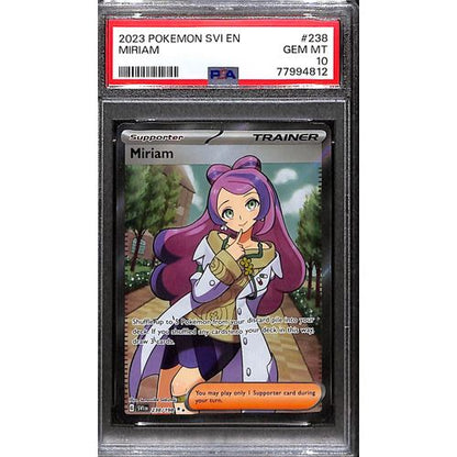miriam pokemon card 238/198 PSA10 - 2023 Pokemon