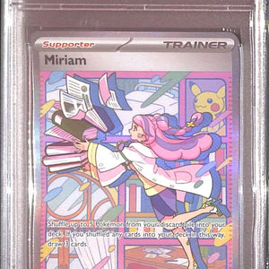 PSA10 - 2023 Pokemon - Miriam 2511/198 - SVI EN Graded Card