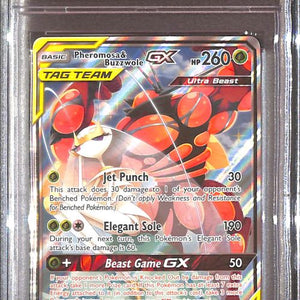PSA10- 2019 Pokemon - Phermsa/Buzzwole Gx 192/214 - Unbroken Bonds Graded Card