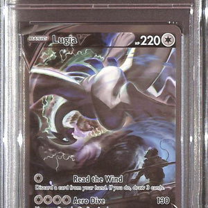 PSA9- 2022 Pokemon - FA/Lugia V 186/195 - Silver Tempest Graded Card