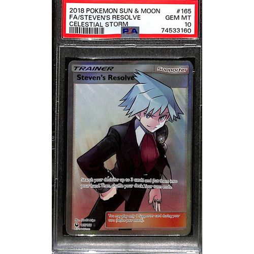 steven's resolve pokemon card PSA10 - 2018 Pokemon