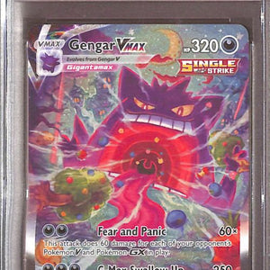 PSA10- 2021 Pokemon - FA/Gengar Vmax 271/264 - Fusion Strike Graded Card