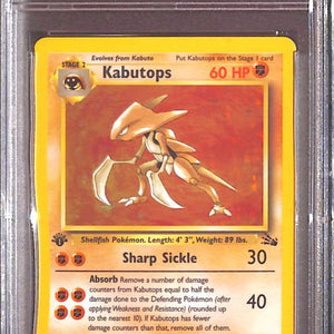 PSA10- 1999 Pokemon - Kabutops Holo 9/62 - Fossil Graded Card