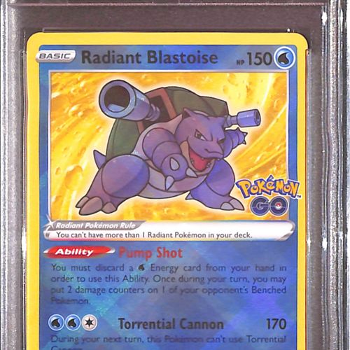 PSA10- 2022 Pokemon - Radiant Blastoise 018/078 Graded Card