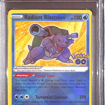PSA10- 2022 Pokemon - Radiant Blastoise 018/078 Graded Card