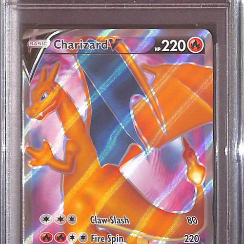 PSA10- 2020 Pokemon - Charizard V SWSH050 Graded Card