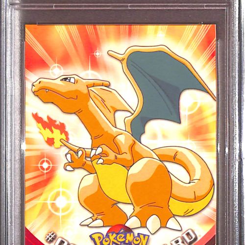 PSA10- 1999 Pokemon - Charizard Topps Pokemon TV Graded Card