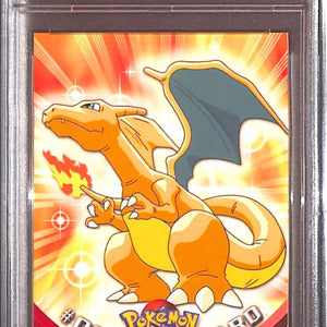 PSA10- 1999 Pokemon - Charizard Topps Pokemon TV Graded Card