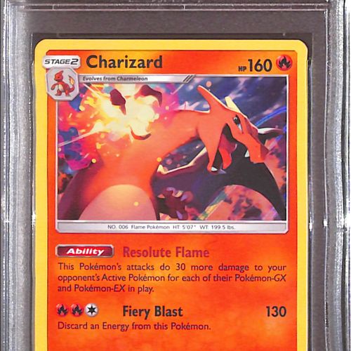 PSA10- 2018 Pokemon - Charizard Holo 3/70 - Dragon Majesty Graded Card