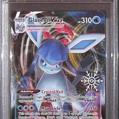 PSA10- 2023 Pokemon - Glaceon Vmax 041/203 - Holiday Cal Graded Card