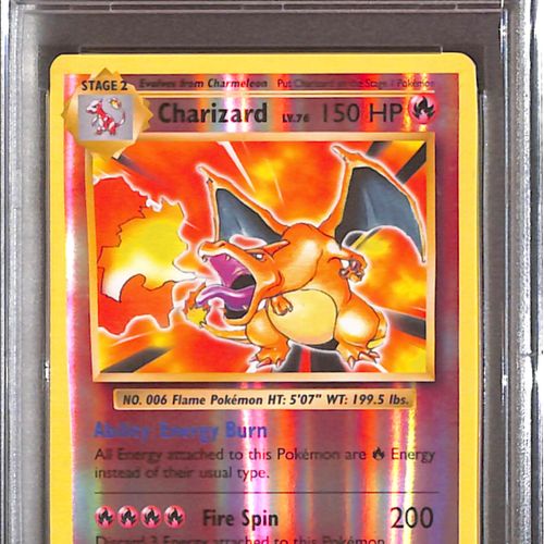 PSA10- 2016 Pokemon - Charizard Rev Foil 11/108 - Evolutions Graded Card