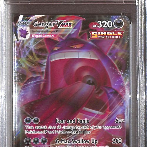 PSA10- 2021 Pokemon - FA/Gengar Vmax 157/264 - Fusion Strike Graded Card