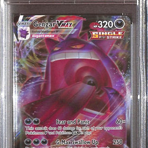 PSA10- 2021 Pokemon - FA/Gengar Vmax 157/264 - Fusion Strike Graded Card