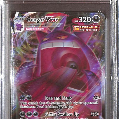 PSA10- 2021 Pokemon - FA/Gengar Vmax 157/264 - Fusion Strike Graded Card