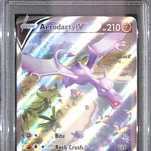 PSA10- 2022 Pokemon - FA/Aerodactyl V 180/196 - Lost Origin Graded Card