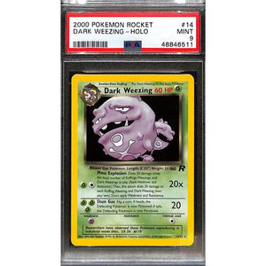 PSA9 2000 - Pokemon Dark Wheezing Holo 14/82 Rocket - TCGroupAU