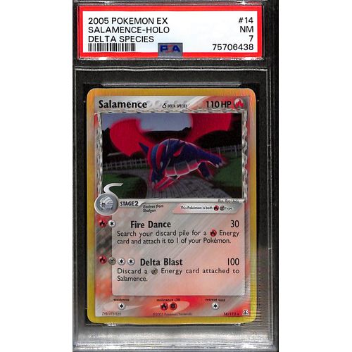 PSA7 - 2005 Pokemon EX Salamence Holo 14/113 Delta Species - TCGroupAU