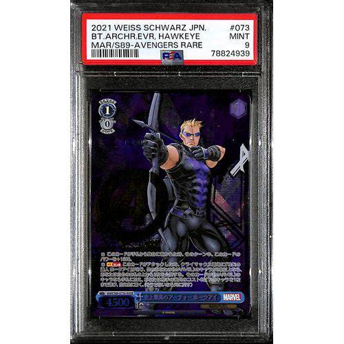 2021 PSA9 - Weiss Schwarz - Hawkeye- Japanese AVGR - Marvel - TCGroupAU