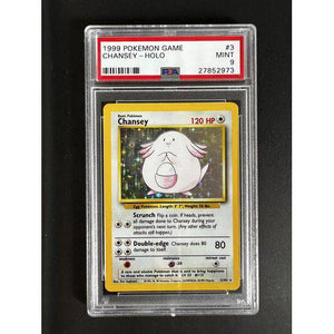 PSA9 - 1999 Pokemon Game Chansey - Holo - 003/102 - Base Set Graded Card